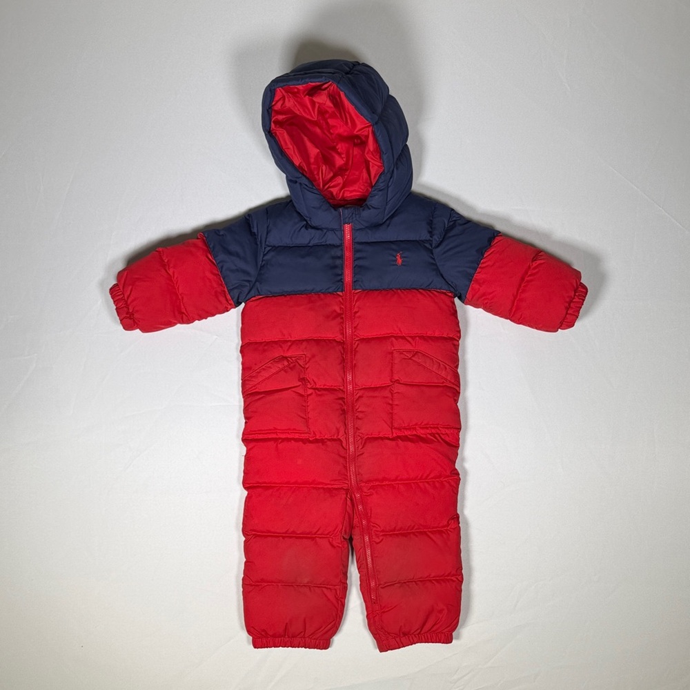 Polo by Ralph Lauren Red and Navy Kids Snowsuit